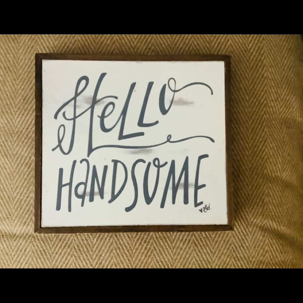 Cute Wooden Sign for Baby Boy EUC